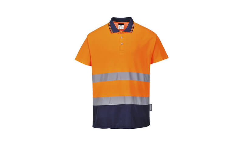 S174 - Two Tone Cotton Comfort Polo