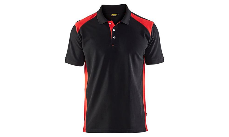 Blaklader Polo Shirt BLACK & RED